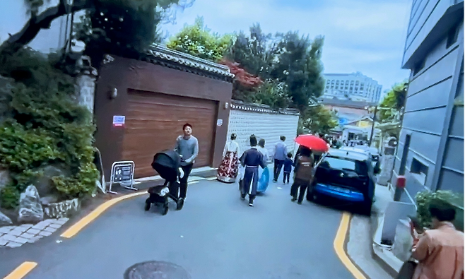 삼성전자 갤럭시XR로 본 북촌 한옥마을 VR 영상. [박혜림 기자/rim@]