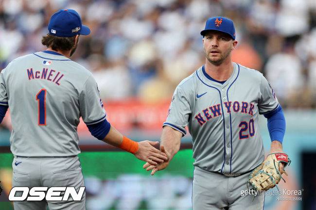 [사진] 뉴욕 메츠 제프 맥닐, 피트 알론소. ⓒGettyimages(무단전재 및 재배포 금지)
