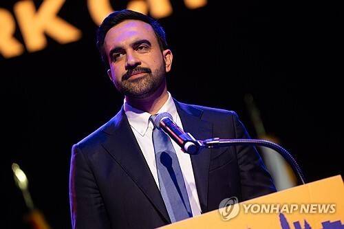 조란 맘다니 미국 뉴욕시장 당선인. 연합뉴스