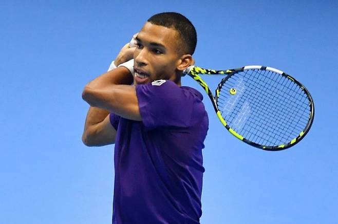 ATP 파이널스에 출전한 펠릭스 오제 알리아심.