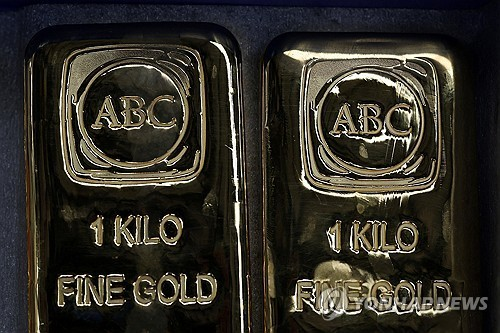 1㎏짜리 금괴 [로이터 연합뉴스 자료사진]