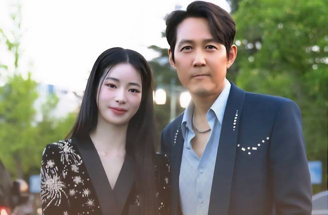 1990년생 임지연과 1972년생 이정재 나이 차가 드라마 몰입을 방해한다는 지적이 나왔다. /사진=X(옛 트위터) 갈무리