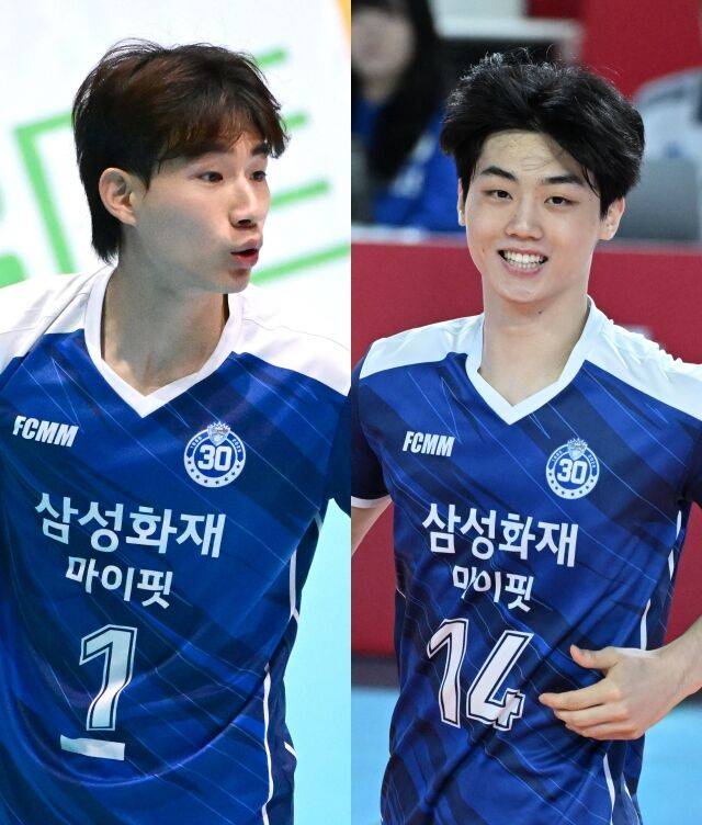 삼성화재 김우진과 이우진/KOVO