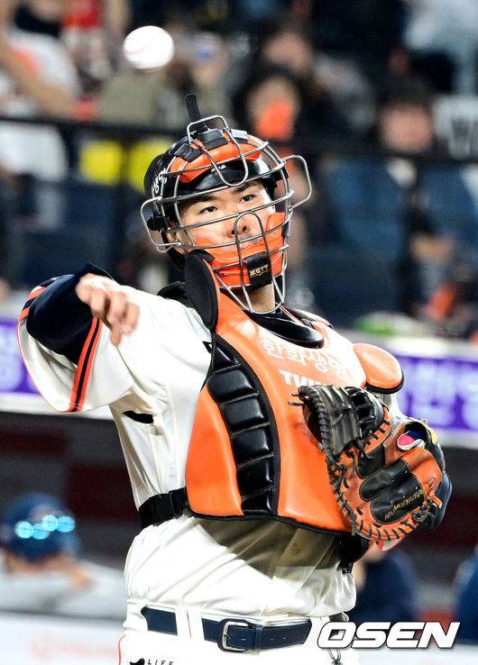 [OSEN=최규한 기자] 한화 이재원. 2025.04.18 / dreamer@osen.co.kr