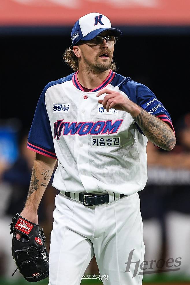 2025시즌 키움 소속으로 뛴 라클란 웰스. 키움 히어로즈 제공