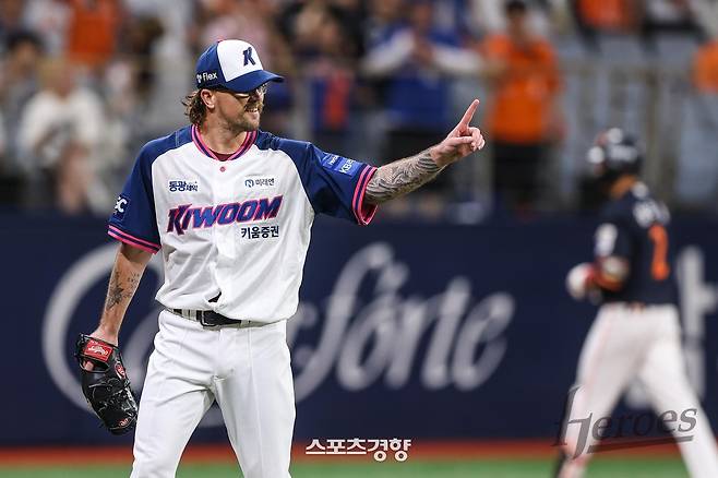 2025시즌 키움 소속으로 뛴 라클란 웰스. 키움 히어로즈 제공