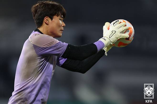 대한민국 축구대표팀 골키퍼 송범근. /사진=대한축구협회 제공