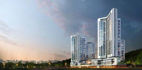 도룡자이 라피크 투시도. 사진=GS건설 제공.