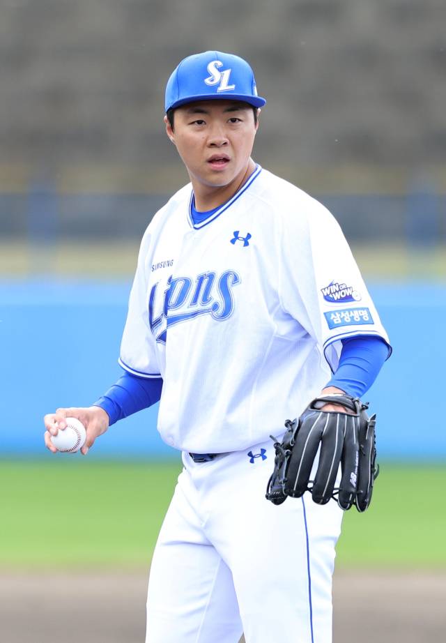 삼성 라이온즈의 김무신. 삼성 제공