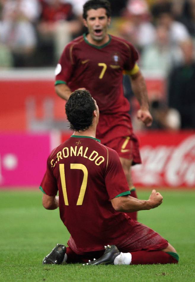 2006 독일 월드컵 당시 크리스티아누 호날두(알나스르)의 모습. 사진=AFPBB NEWS