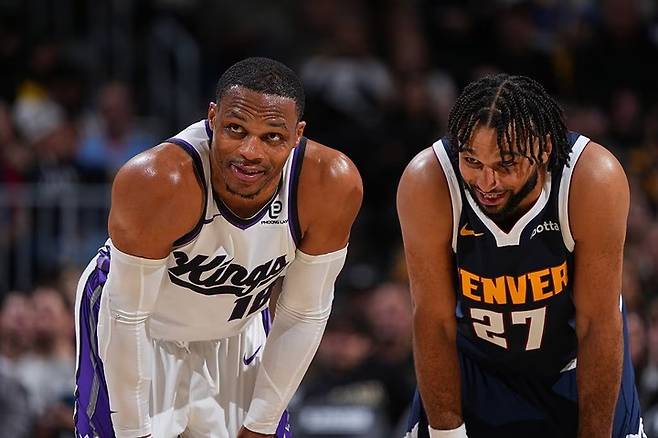 (왼쪽부터) 러셀 웨스트브룩, 자말 머레이