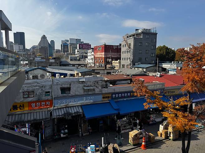 지난 11일 서울 종로구 종로3가 세운2구역 재개발 사업지 전경. /박지윤 기자