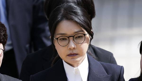 영장심사 마친 김건희 씨. 연합뉴스