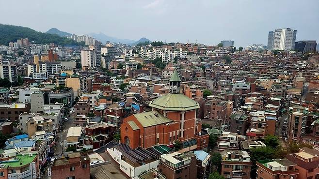 북아현 2구역 전경 [한창호 기자]