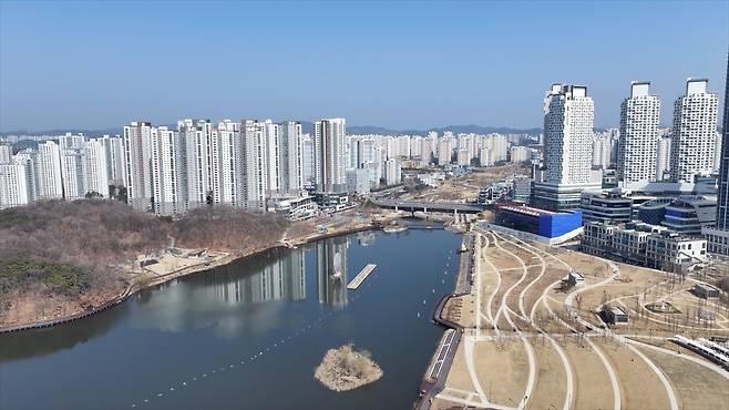 경기도 화성시 동탄호수공원 인근 아파트 단지 전경. [헤럴드경제DB]