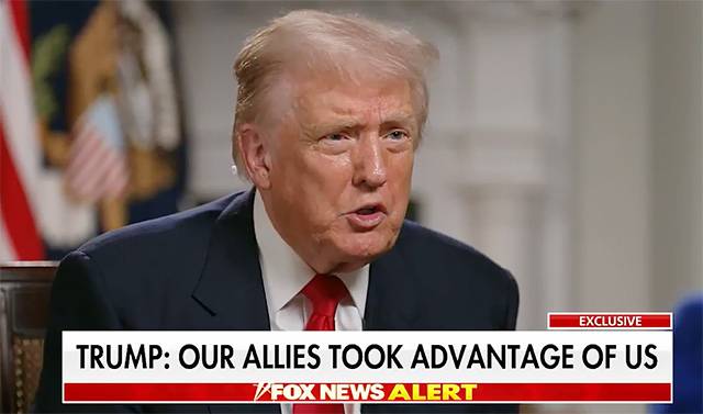 ▲ 10일(현지시간) 도널드 트럼프 미국 대통령이 폭스뉴스와 인터뷰를 가졌다. ⓒ폭스뉴스 갈무리