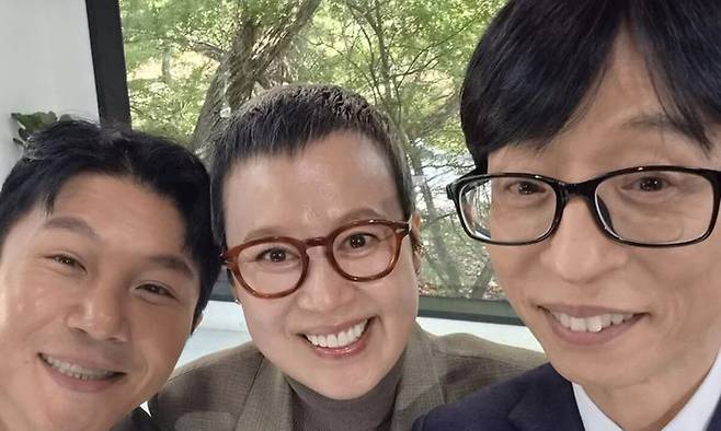 박미선이 ‘유퀴즈’ 출연 소감을 전하며, 녹화 당시 유재석, 조세호와 촬영한 사진도 함께 공개했다.&nbsp;박미선 인스타그램 캡처