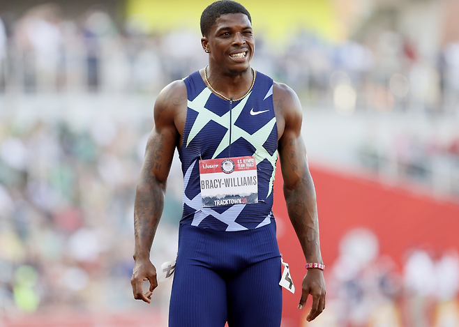 미국 단거리선수 브레이시-윌리엄스. 게티이미지