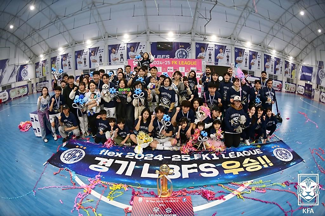 2024~2025 FK리그 우승 세리머니 | 한국풋살연맹 제공