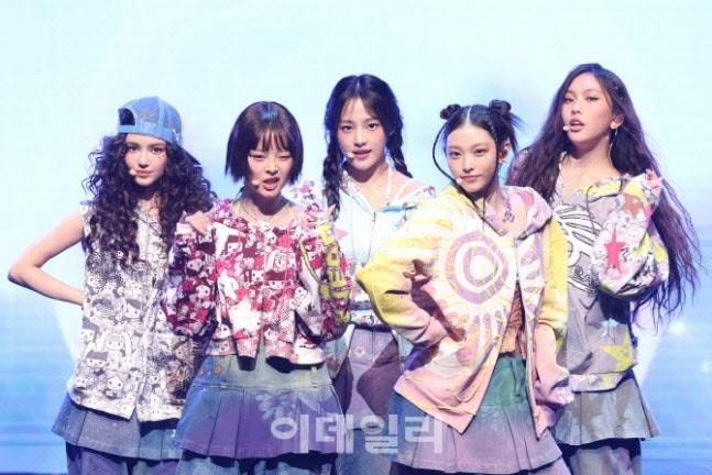 뉴진스. 왼쪽부터 다니엘, 하니, 민지, 해린, 혜인(이데일리DB)