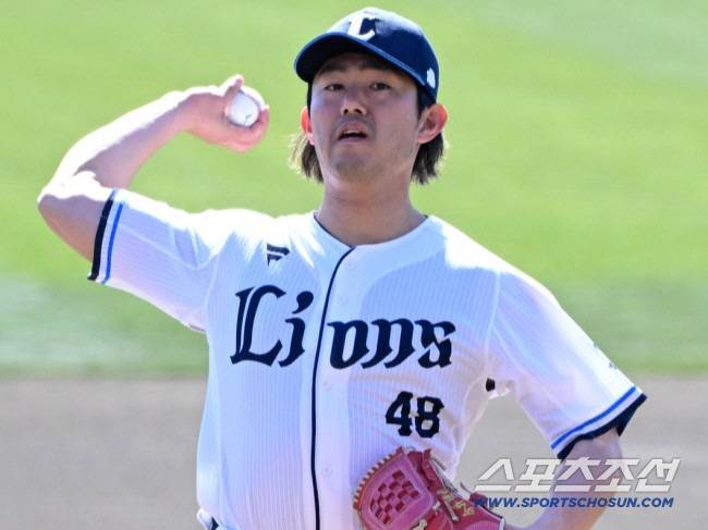 26일 일본 미야자키 선마린스타디움에서 열린 두산 베어스와 세이부 라이온스의 경기. 세이부 이마이가 역투하고 있다. 미야자키(일본)=박재만 기자 pjm@sportschosun.com/2025.02.26/