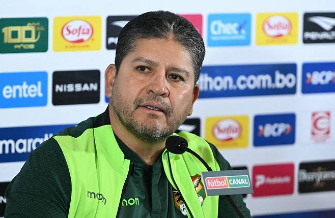 오스카르 비예가스 볼리비아 축구대표팀 감독. AFP연합뉴스