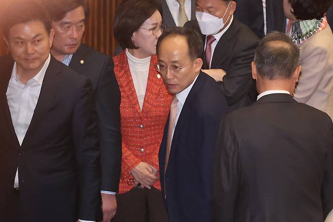국회 본회의 출석한 추경호 의원 / 사진=연합뉴스