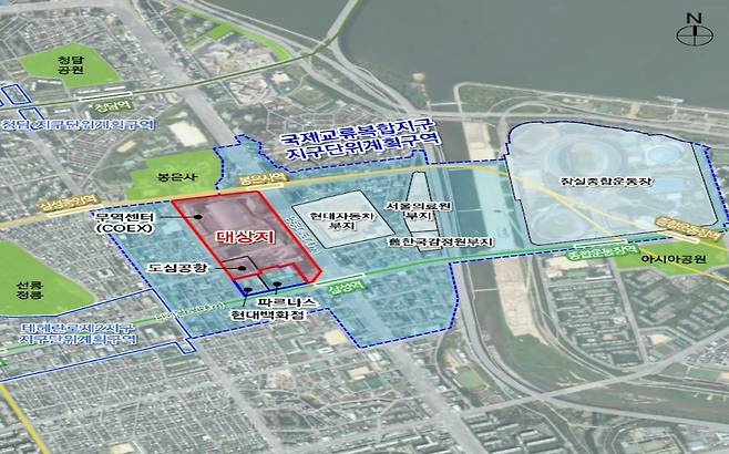 국제교류복합지구 위치도 [서울시 제공]