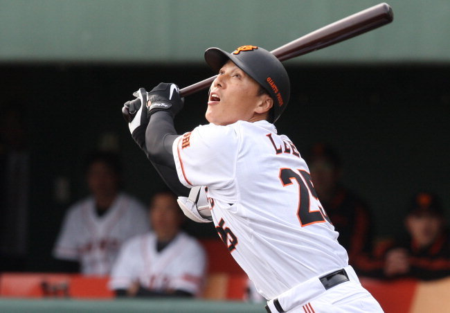 요미우리 시절 이승엽. 연합뉴스