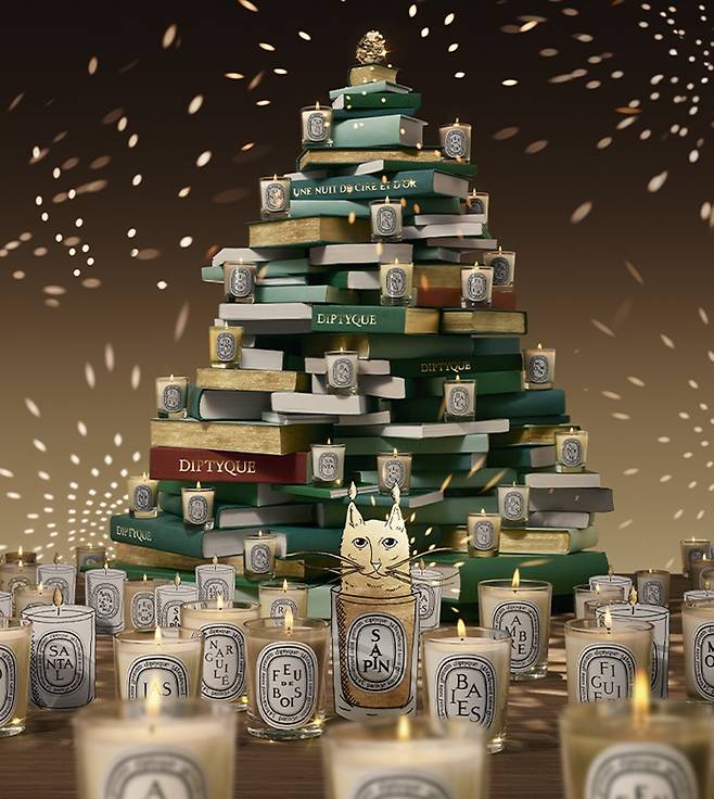 딥티크(Diptyque)는 2025 홀리데이 컬렉션을 출시하고 이를 오감으로 직접 느껴볼 수 있는 팝업스토어를 이달 23일까지 운영한다.(딥티크제공)