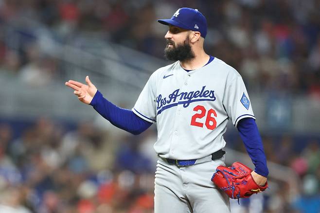 <yonhap photo-3521="">크고 작은 부상을 극복하지 못하고 LA 다저스와의 인연을 정리한 토니 곤솔린. [AFP=연합뉴스]</yonhap>