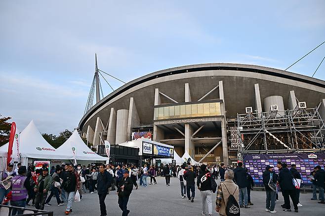 랠리 재팬의 거점이 된 토요타 스타디움. 사진: 김학수 기자