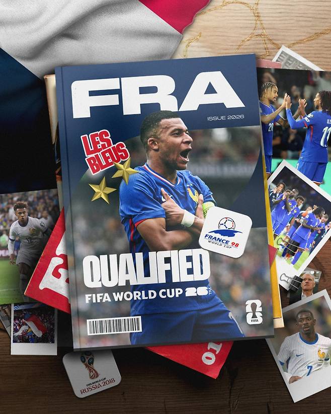 '역시 월드컵 챔피언' 북중미에 뜬다... 29개국 본선행 확정, 프랑스까지 합류