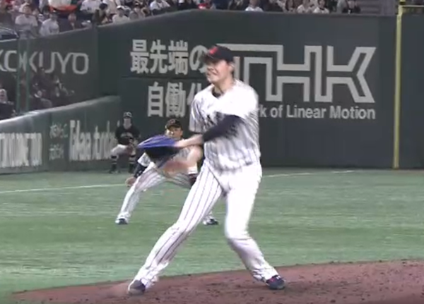 문현빈의 타구 당시 장면. ⓒSBS 중계화면 캡처