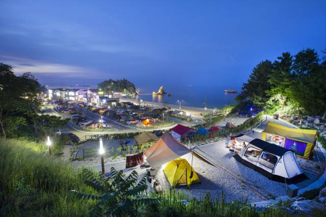 ▲ 동해시 추암오토캠핑장.