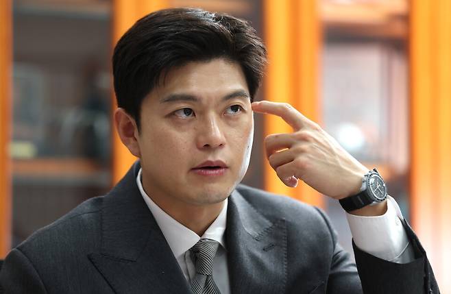 김용태 국민의힘 의원이 14일 서울 여의도 국회 의원회관에서 시사저널과 인터뷰를 하고 있다. ⓒ 연합뉴스