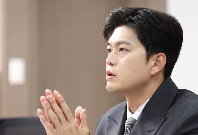 김용태 국민의힘 의원이 14일 서울 여의도 국회 의원회관에서 시사저널과 인터뷰를 하고 있다. ⓒ 연합뉴스