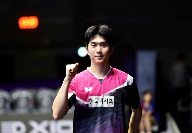 남자 탁구 수비수 계보 이은 한국마사회의 강동수 [촬영 이동칠]