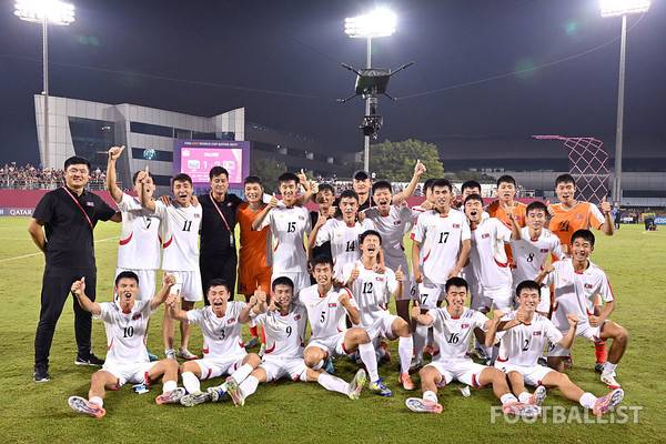 북한 U17 축구대표팀. 게티이미지코리아