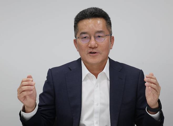 김기혁 SWM 대표가 14일 서울 중림동 한국경제신문사에서 본지와 인터뷰하고 있다. 사진=이솔 기자