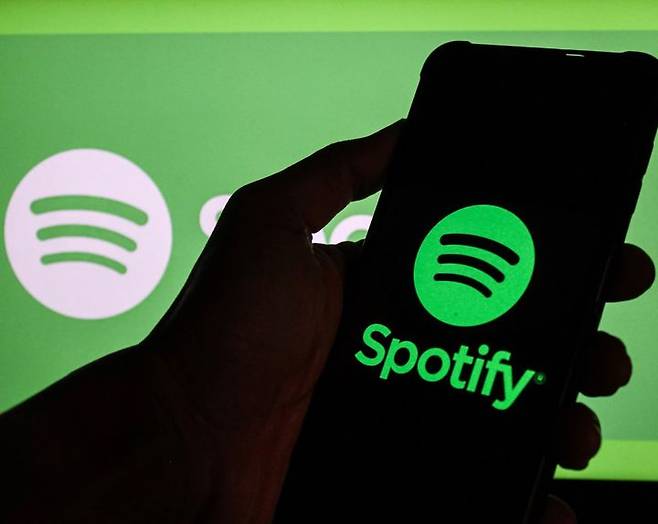 [뉴시스]스포티파이 로고.(사진출처: 가디언 캡처)