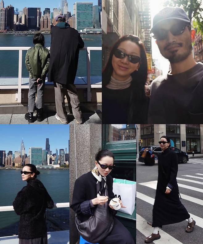 뉴욕을 여행 중인 장윤주 가족의 일상.&nbsp;장윤주 인스타그램 캡처