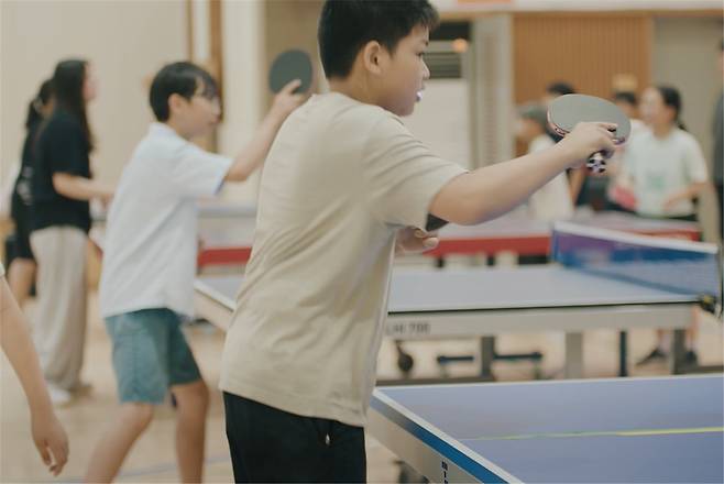지난 6월 더럭초등학교 탁구 수업 현장 / 사진=제주도
