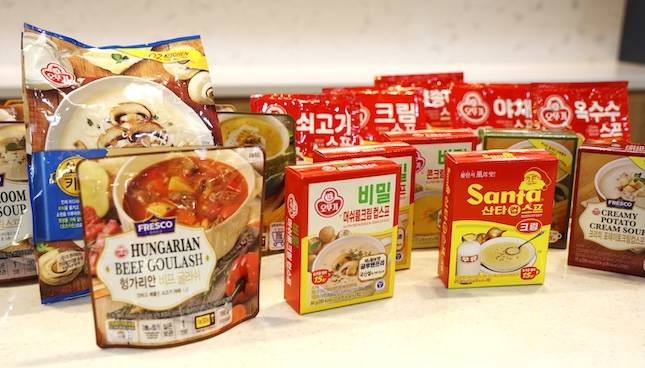 오뚜기의 주요 스프 제품들. / 사진=오뚜기