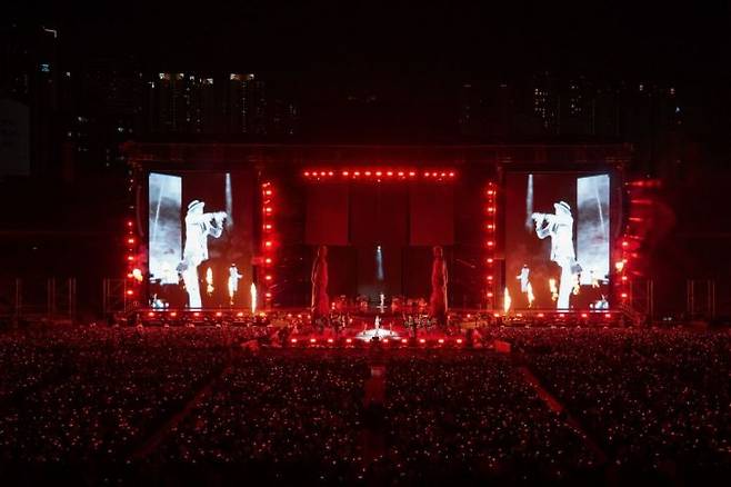 지드래곤 공연 현장. 쿠팡플레이 제공