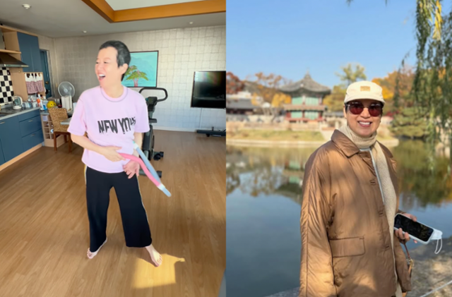 유방암 투병으로 활동을 잠정 중단했던 코미디언 박미선이 한층 건강해진 근황을 공개했다. 박미선 SNS