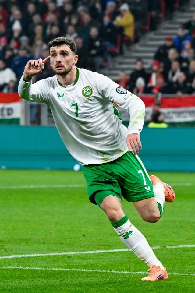 헝가리의 탈락, 그리고 아일랜드의 플레이오프 진출을 이끈 주역은 패럿이었다. 그는 포르투갈전에 이어 헝가리전까지 최고의 골 감각을 뽐내며 조국을 이끌었다. 사진=EPA=연합뉴스