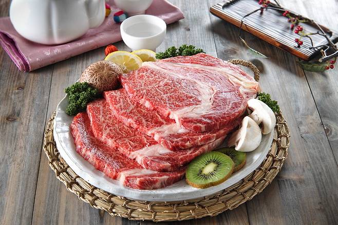 &nbsp;2025 APEC 정상 만찬에 제공된 '경주천년한우' 정육 ⓒ경주시 제공