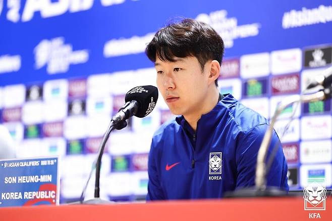 ▲ 대한민국 축구 국가대표팀의 캡틴 손흥민조차 포트2의 중요성을 인지하고 있었다. ⓒ대한축구협회