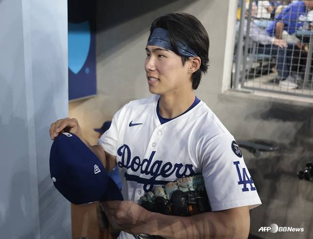 경기를 준비하고 있는 김혜성. /AFPBBNews=뉴스1